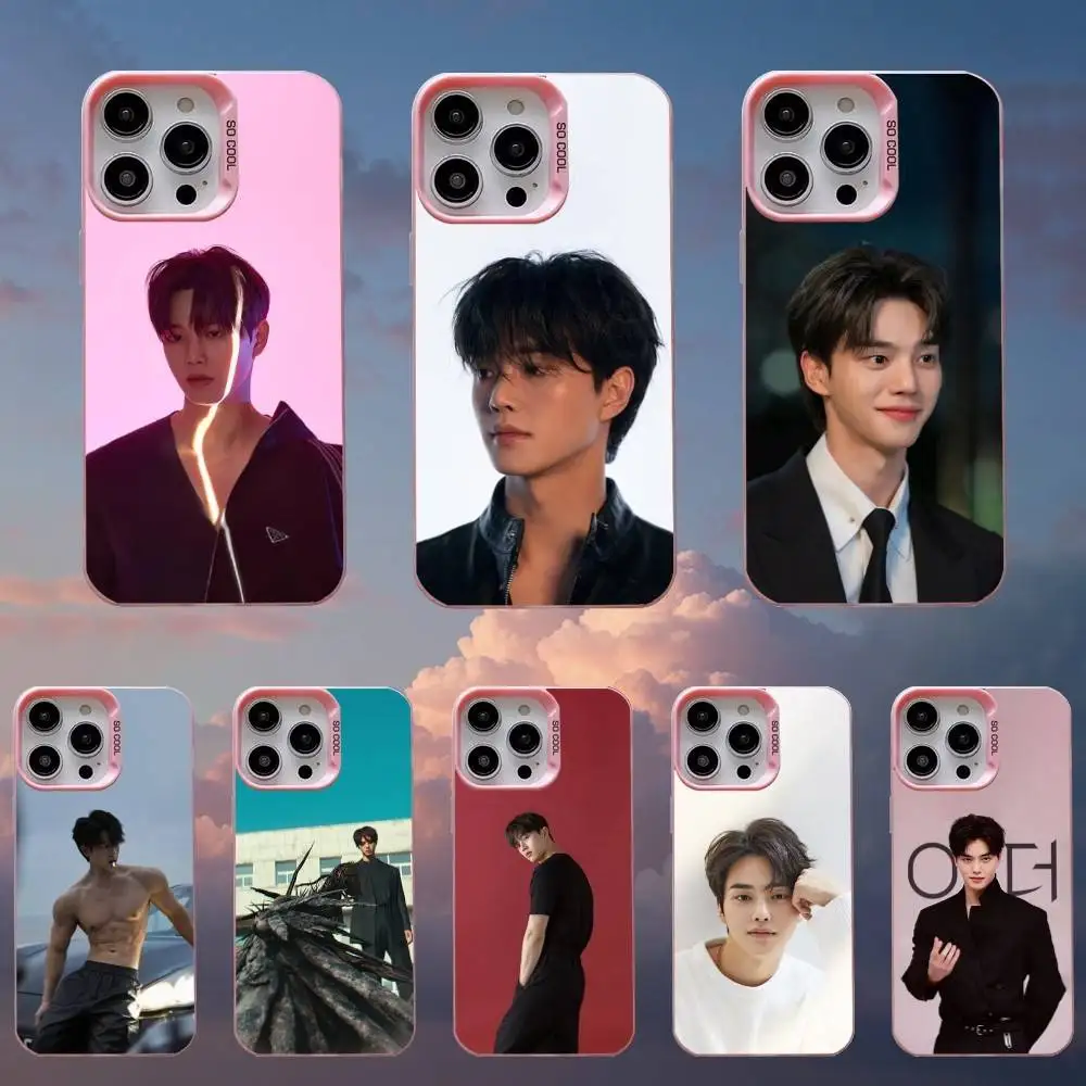 

Actor S-Song Kang Phone Case For iPhone 16,15,14,13,12,11,Mini,Pro,SE,MAX,plus,Pink Matte Silicone Cover