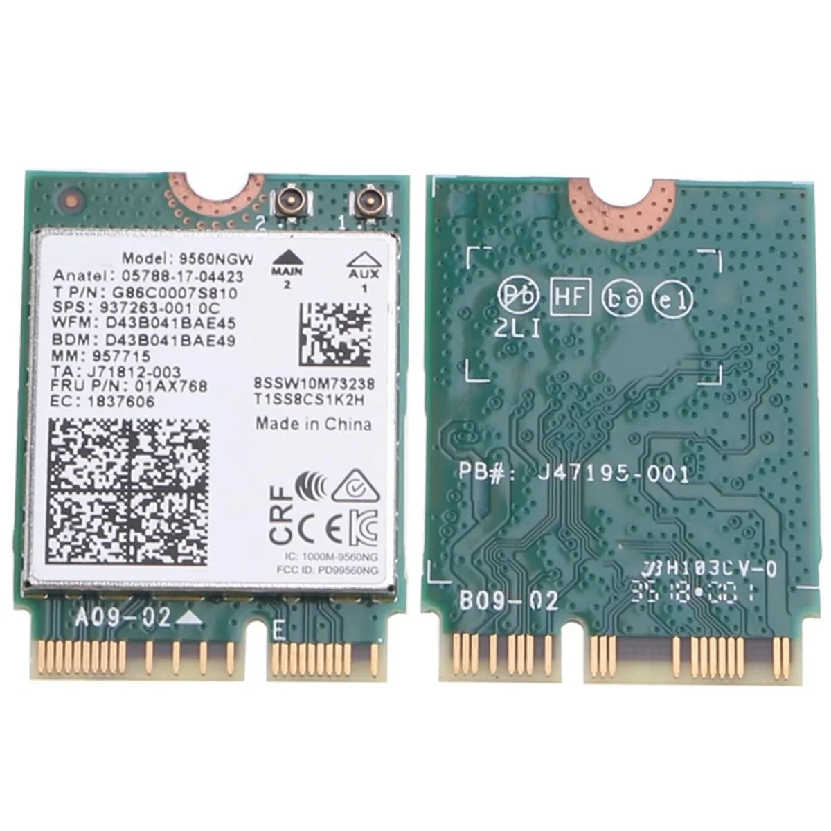 POP-l9560NGW Двухдиапазонный беспроводной настольный комплект 2,4G/5Ghz 802.11AC M.2 CNVI Wi-Fi набор антенн для карт BT-совместимый 5