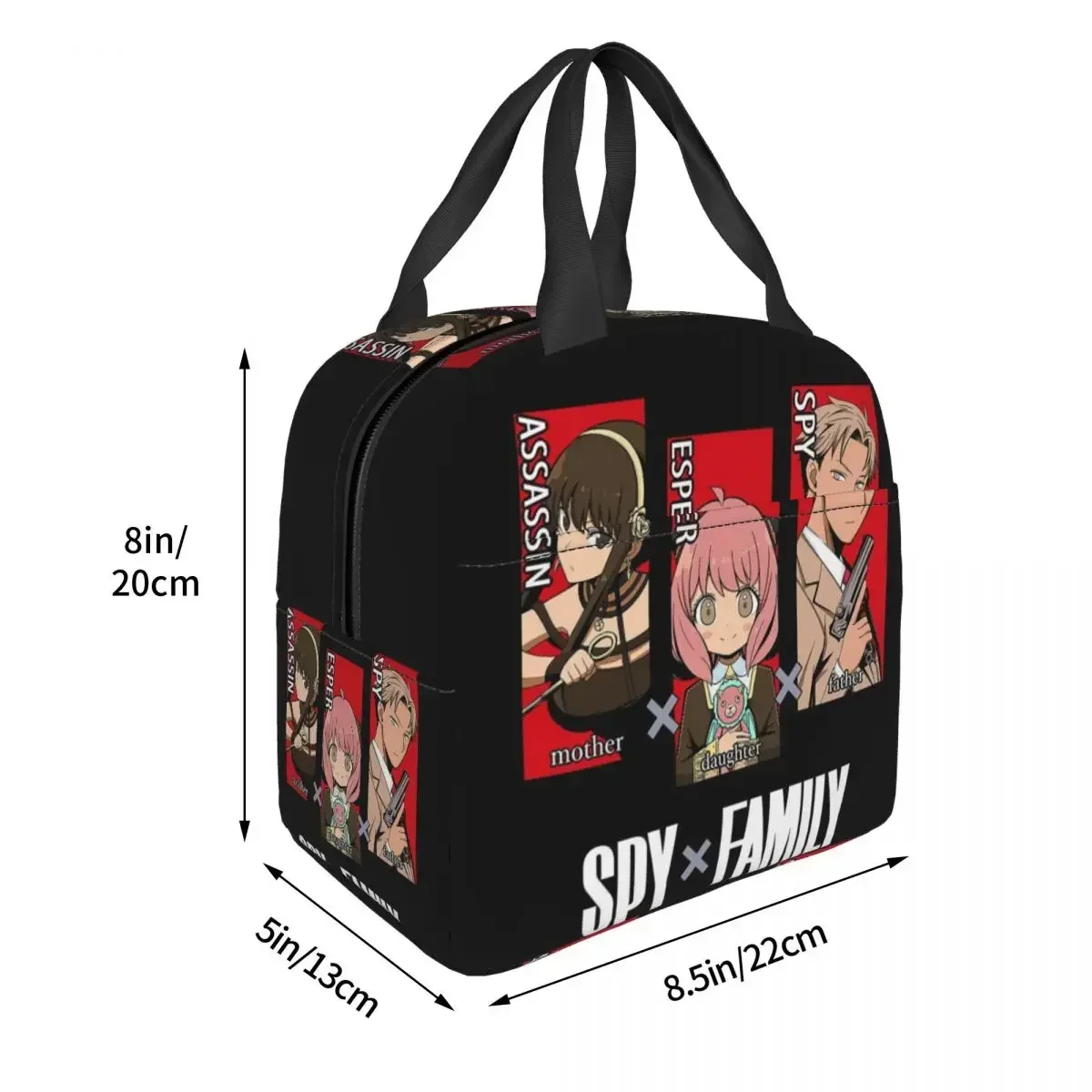 2023 New Spy X Family Insulated Lunch Bag per le donne Portable Anime Manga TV Movie Thermal Cooler Bento Box Office Work School