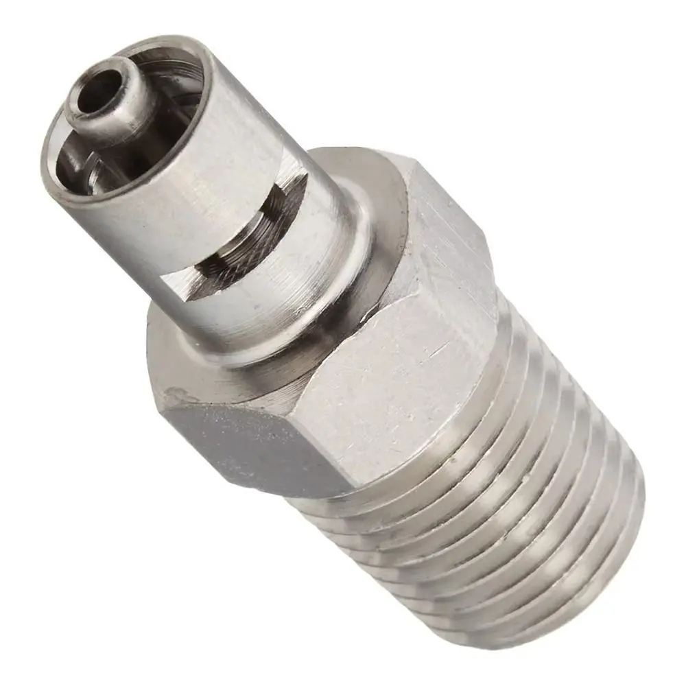 1Pcs G1/8 G1/4 M10*1 M12*1 Dispense Valve Adapter Double Screw Luer Lock Dispensing Valve Connector Automatic Brass