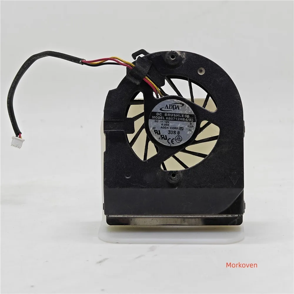 cpu cooling fan cooler for ADDA AB0712HB-UB3 12V 0.30A 3 Pin double ball cpu fan
