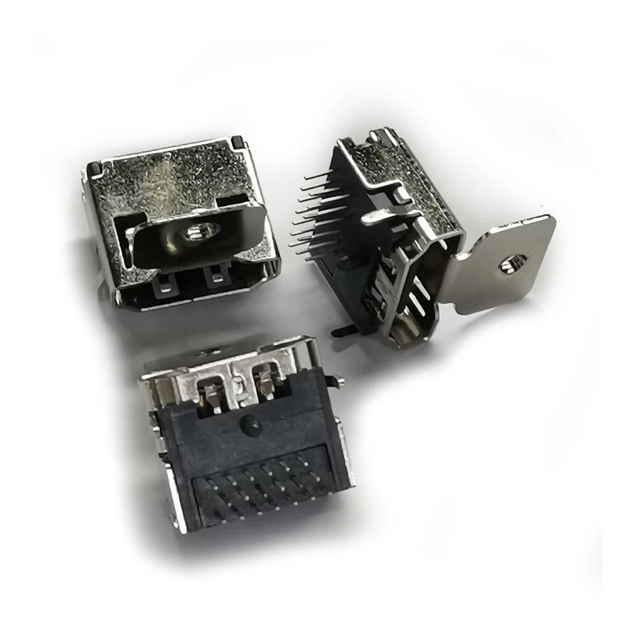 20 teile/los hdmi buchse/buchse stecker 19pin 90-grad 19p einohr dreireihig für hdtv – Detail 4