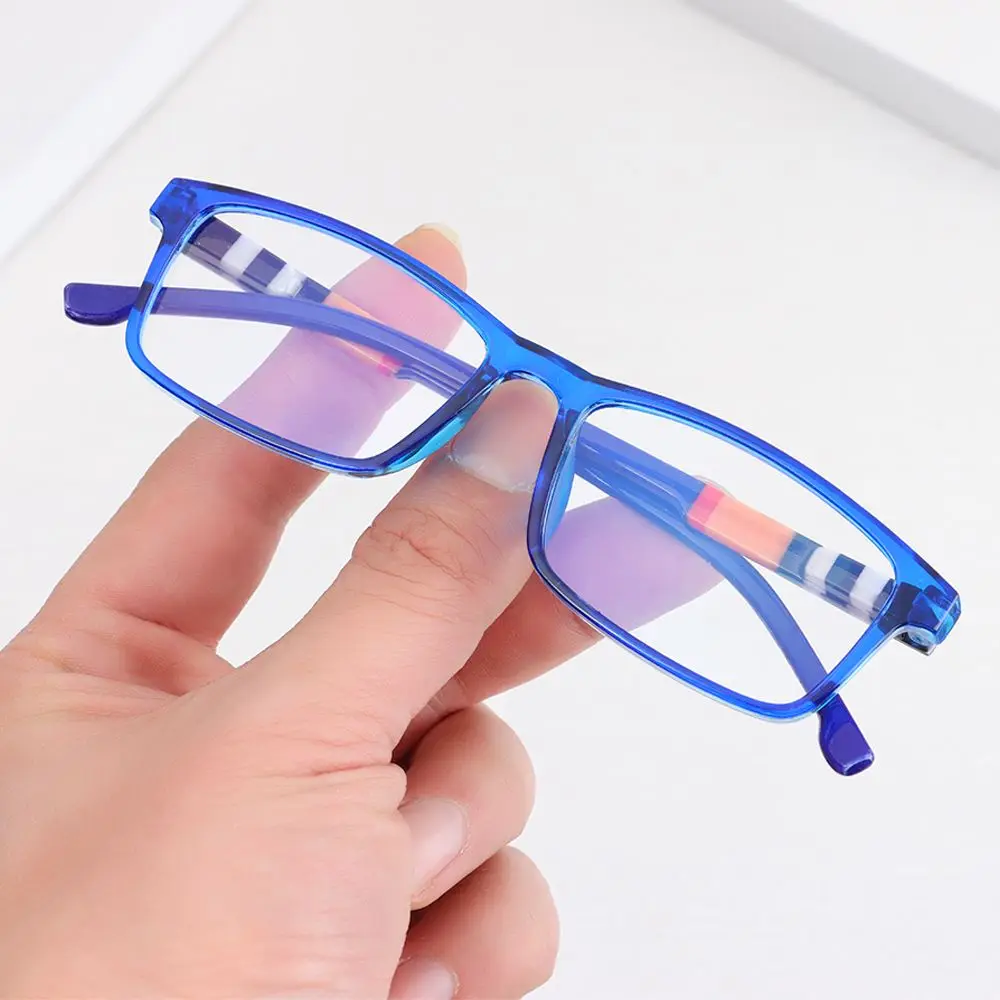 Gafas de lectura con luz azul estampadas очки, gafas cuadradas a rayas para presbicia para hombres y mujeres, gafas ultraligeras para miopía