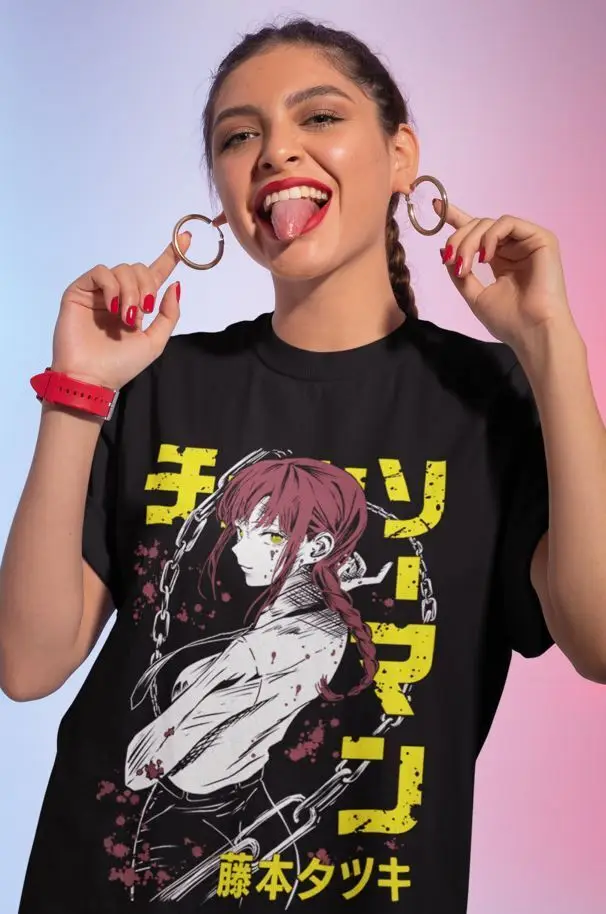 chainsaw man Makima Eyes New T-Shirt,Anie,Anga,Horror,All Size,top anime