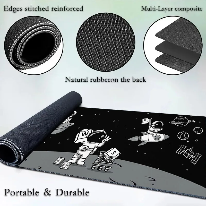 Astronaut mouse pad  Universe Space Computer Laptop Keyboard Mouse pads Gamers Keyboards Deco Desk Mat Personalized Gifts