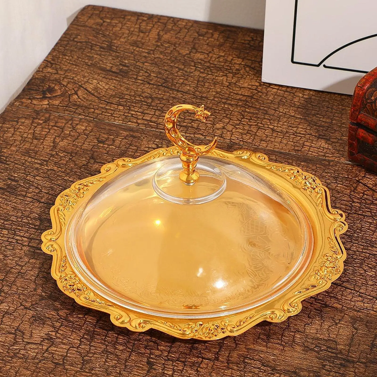 

Европейский сервировочный поднос с крышкой, декоративный поднос, фруктовница, для сухофруктов