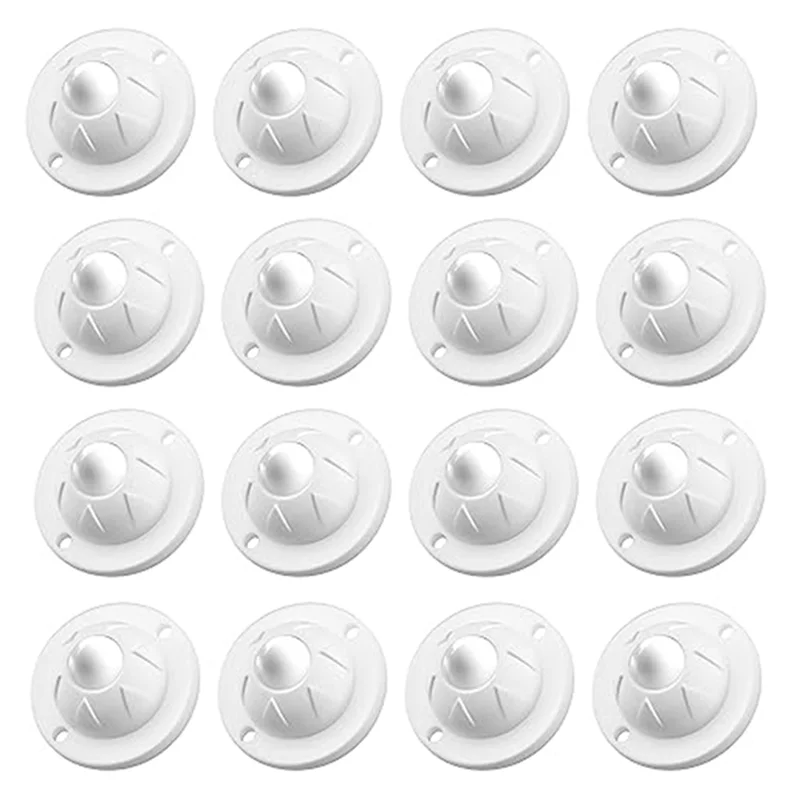 16 Pack Self Adhesive Caster Wheels for Appliance, Load Capacity 14Lbs Per Wheel, Mini Swivel Wheels Sliders Roller