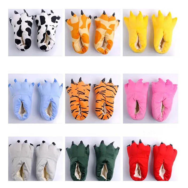 

Fun Halloween Shoes for Kids 2024 New Toddler Boys Slippers Animal Claw Teenage Girl Designer Shoes Luxury Winter Floor Slippers