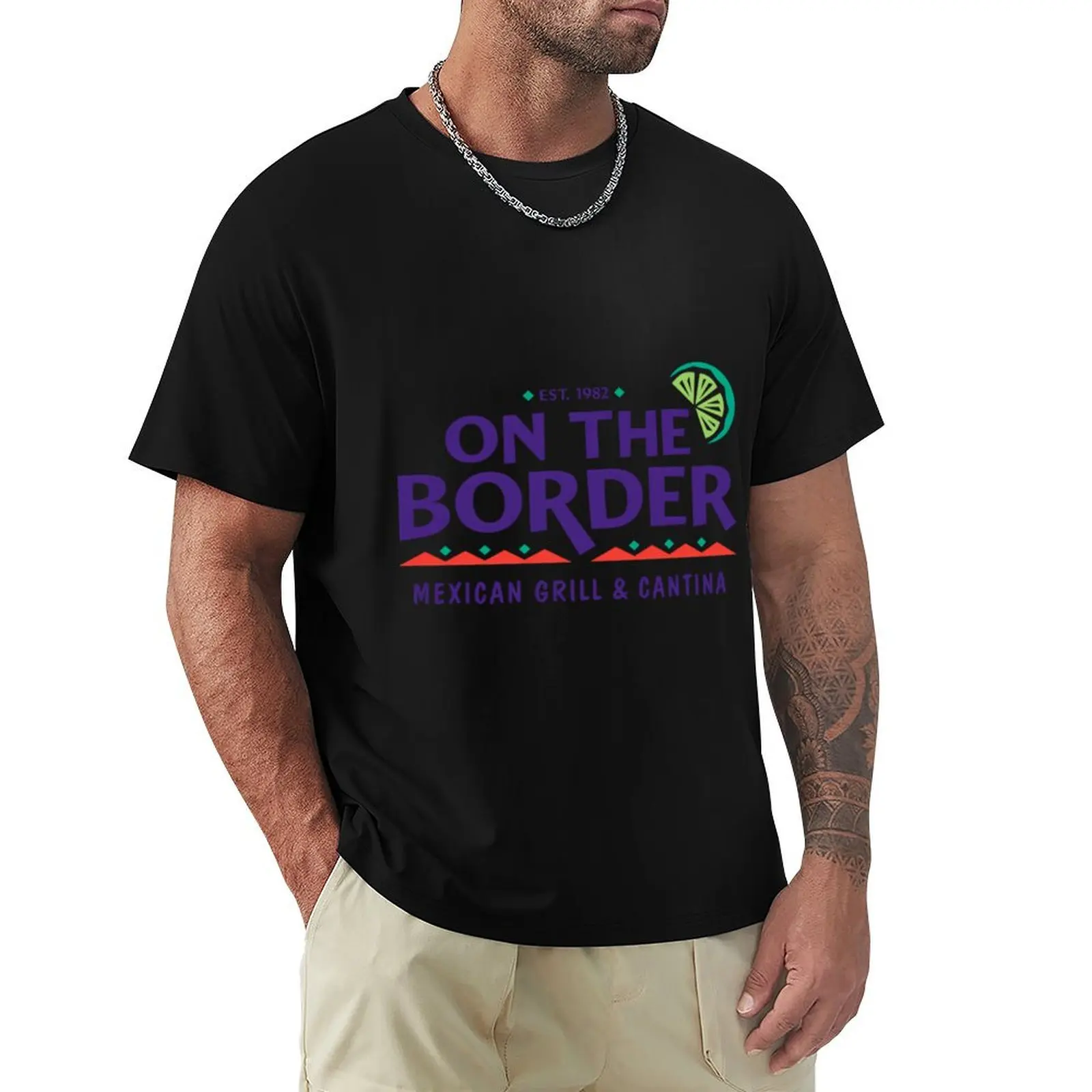 On the Border Mexican Grill Cantina Resto T-Shirt cotton t shirt pack T-Shirt