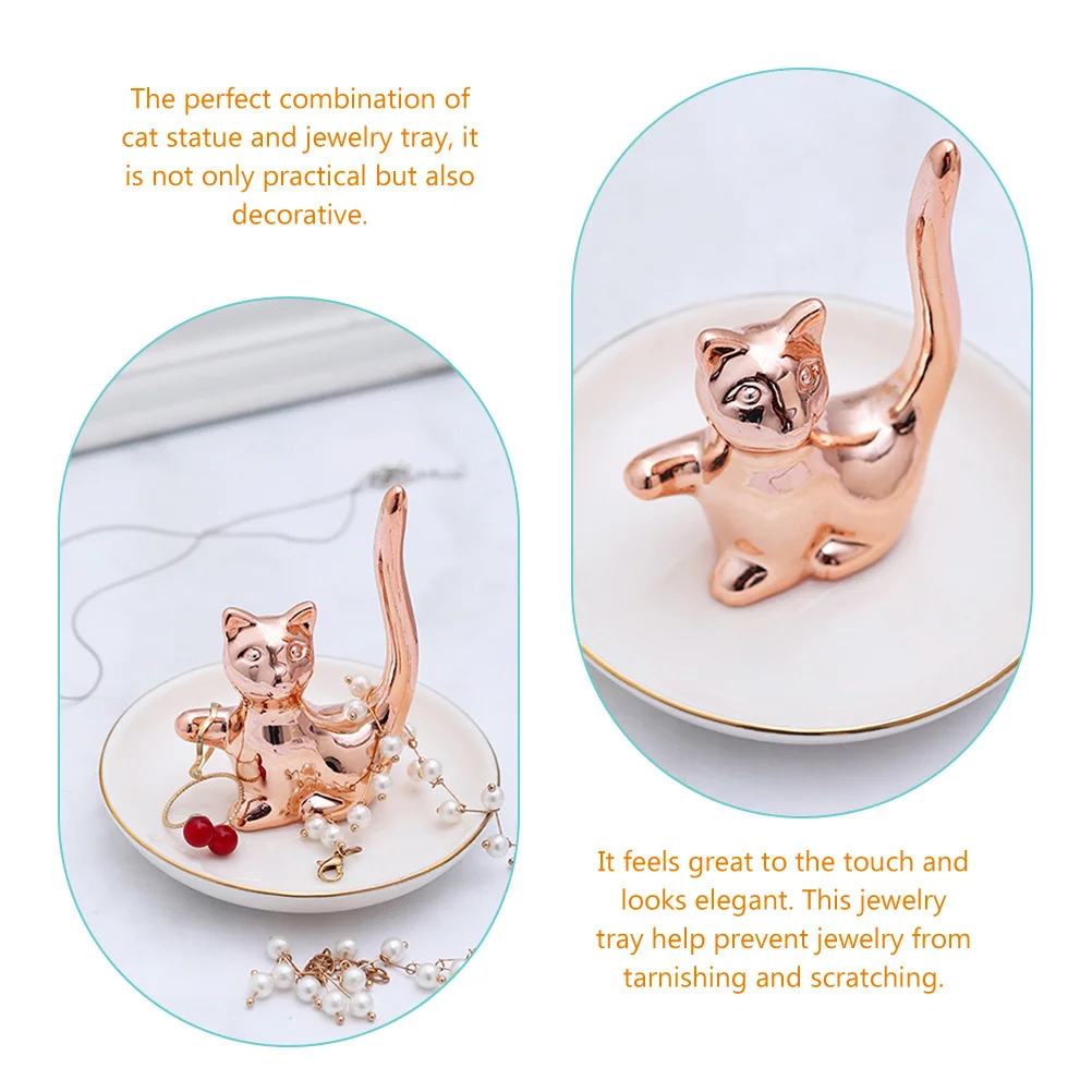 

Блюдо, органайзер для ювелирных изделий, подставка для серег, ожерелья, кольца, украшение для дома, решение для хранения на рабочем столе