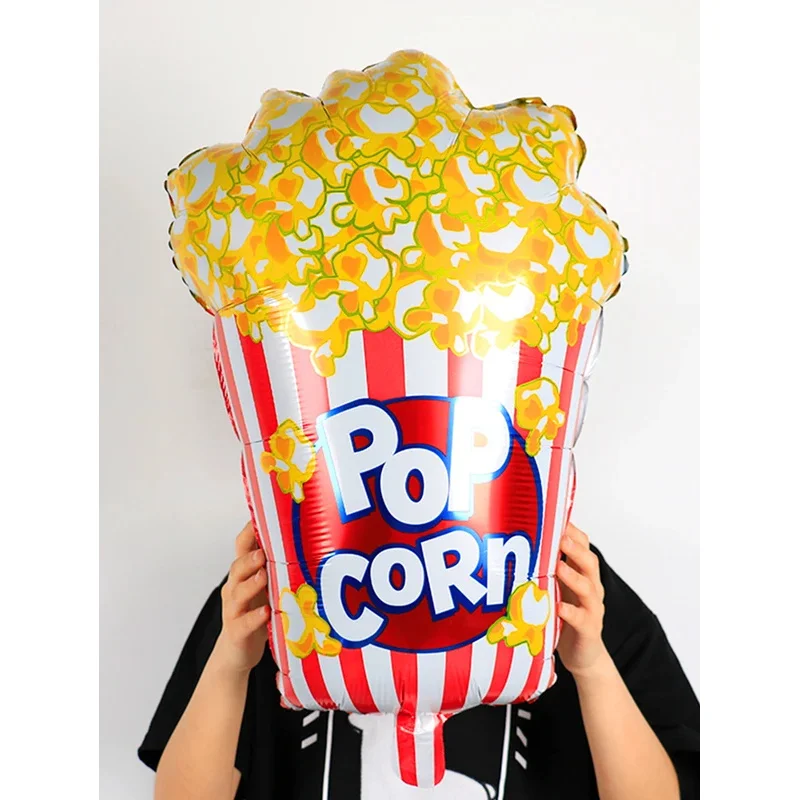 3/6pcs popcorn balloons, for birthday parties, carnivals, amusement park decorations, circus balloons,