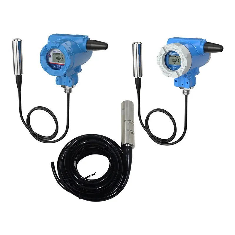 

Wireless liquid level sensor 4G input liquid level gauge industrial grade high-brightness LCD screen, high-precision transmitter