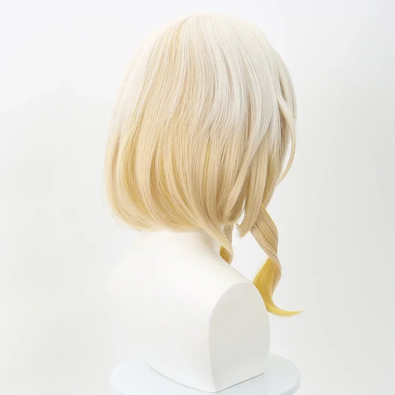 New Game Honkai: Star Rail Aglaea Cosplay Wig Girl Yellow Gradient Curly Hair Hair Heat Resistant Synthetic Wigs Halloween Prop