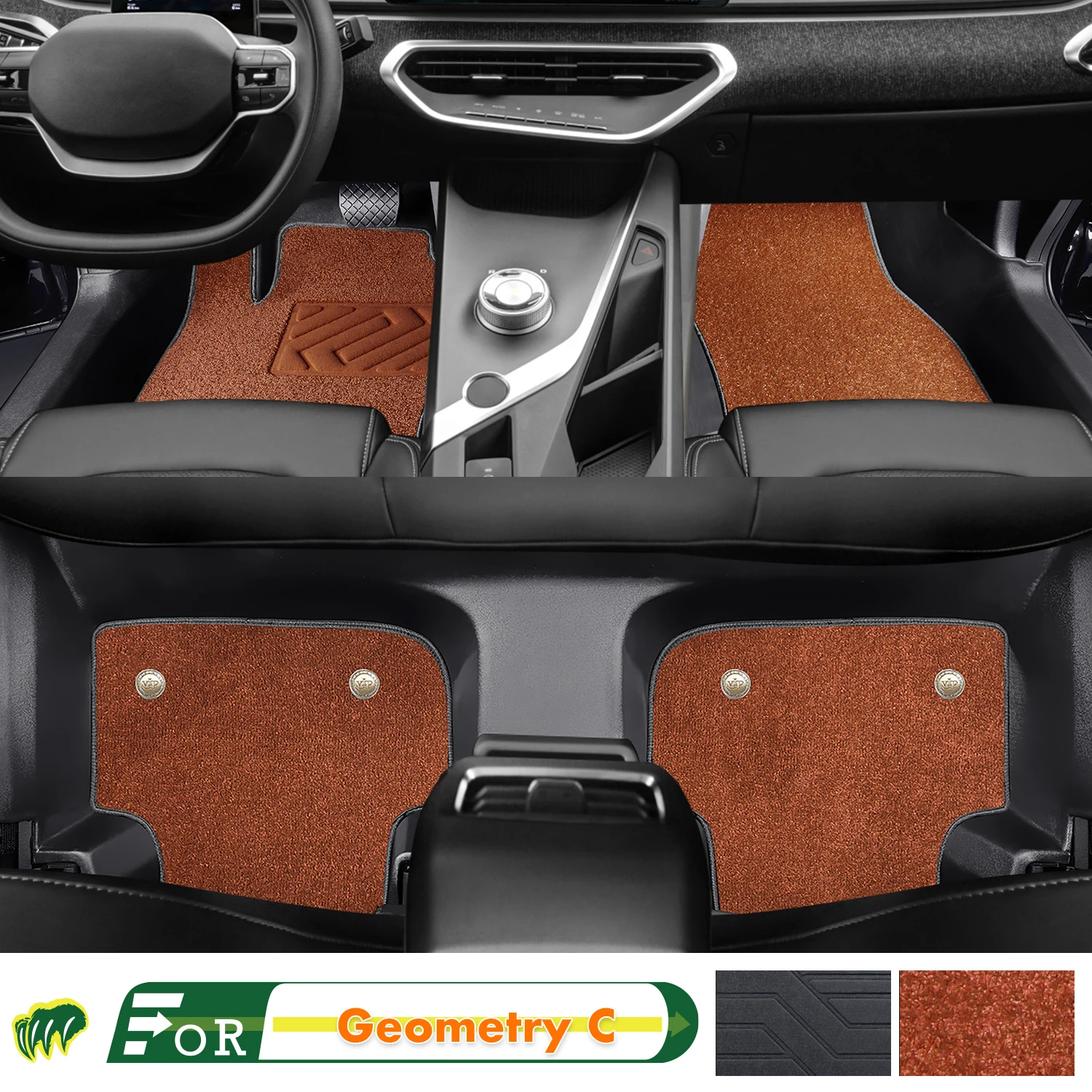 

Left-hand Drive Car Floor Mat For Geely Geometry C 2020-2022 Full Surround Foot Mat Automotive Floor Mat Interior Floor Liner