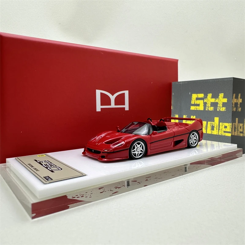 DMH 1:64 F50 aperta Standard Red White Yellow limited299 Resin Model Car