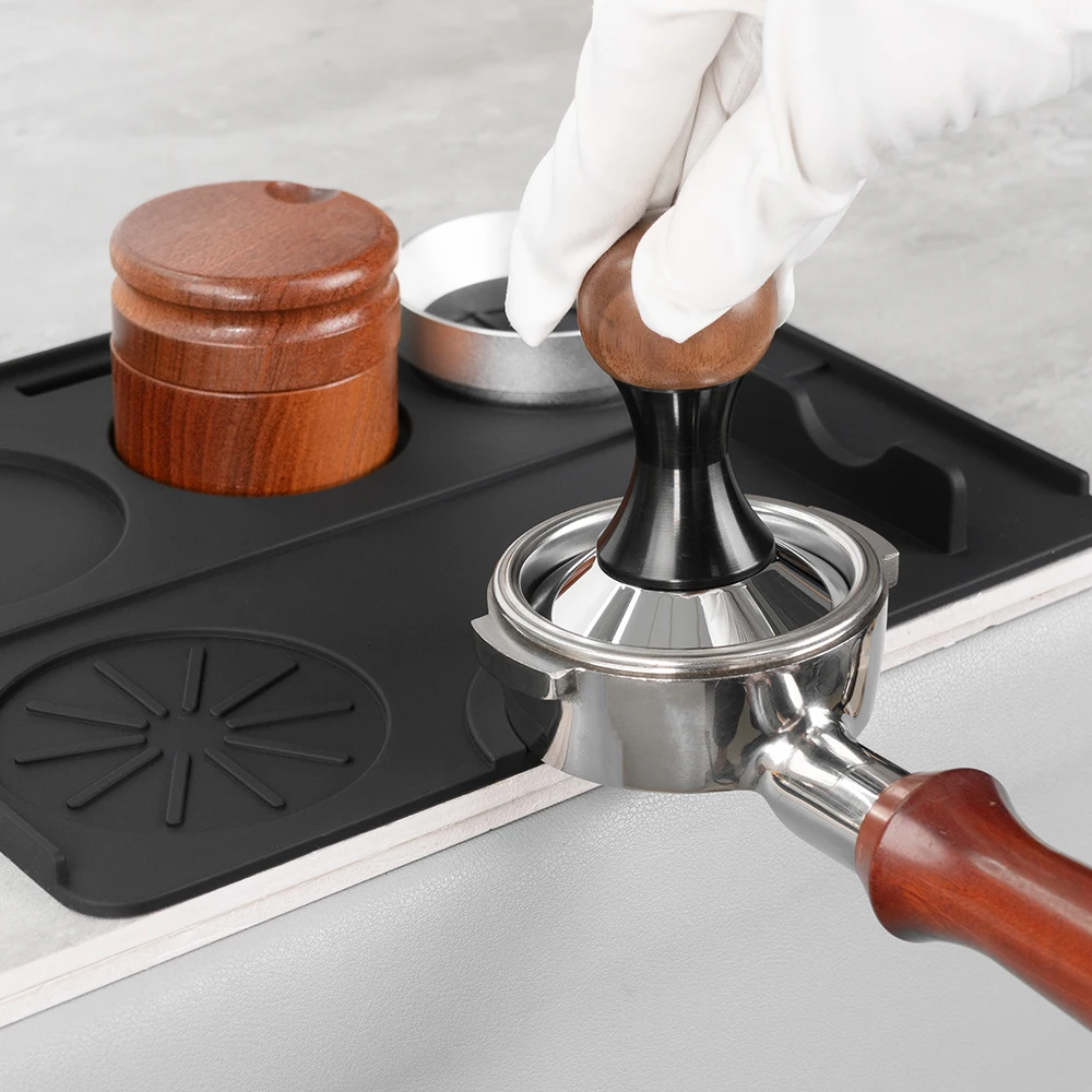 Espresso Tamping Matte Tamping Station Silikon Kaffee Tamper Matte Espresso Tamper Station für Baristas Rutschfestes Silikon