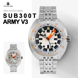 Tictical Frog Watch V3 For Men SUB300T Army Dial Sapphire NH35 Automatic Mechanical Watches 20ATM Waterproof Luminous Religio