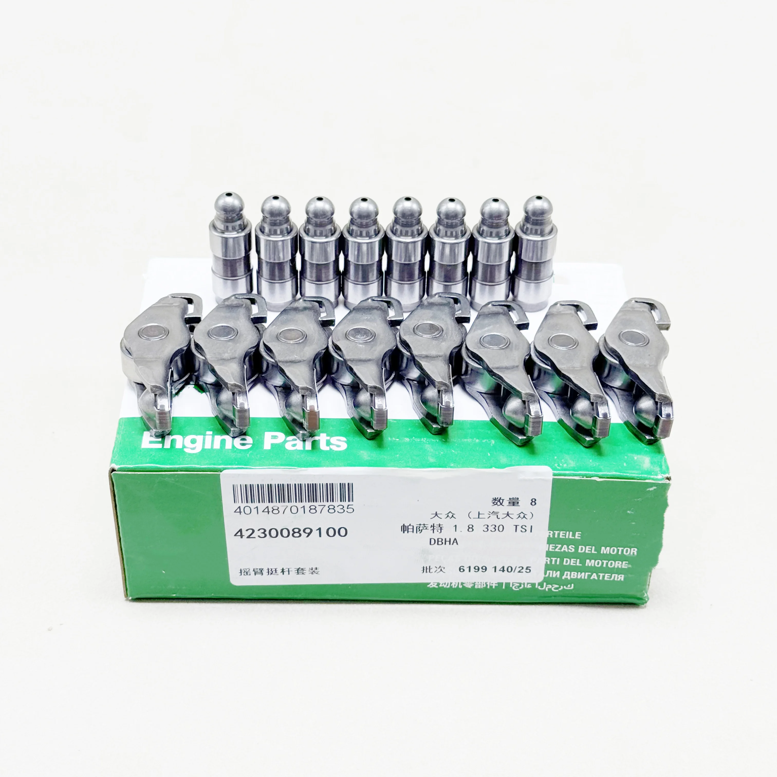 16Pcs*2sets Engine Timing Hydraulic Tappet Rocker Arm Kit for A4 Jetta Golf Passat Skoda Seat 1.8T 2.0 CDAA 422005810 06J109423