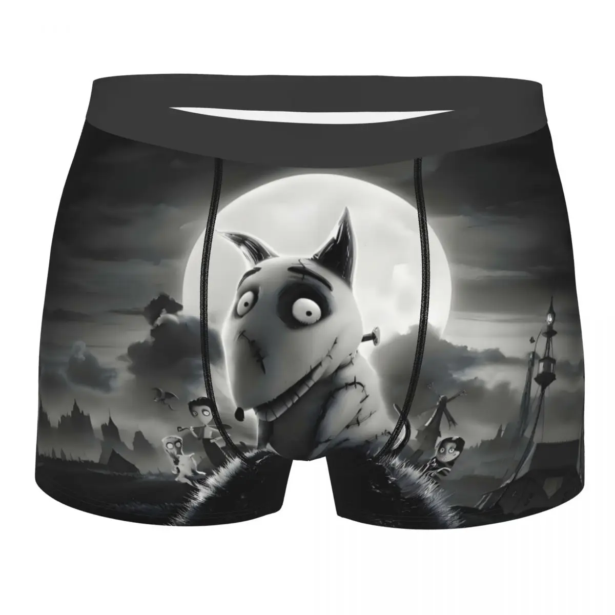 

Frankenweenie Comedy Film Boxer Shorts For Men 3D Print Anime Science Fiction Horror Underwear Panties Briefs Soft Underpants