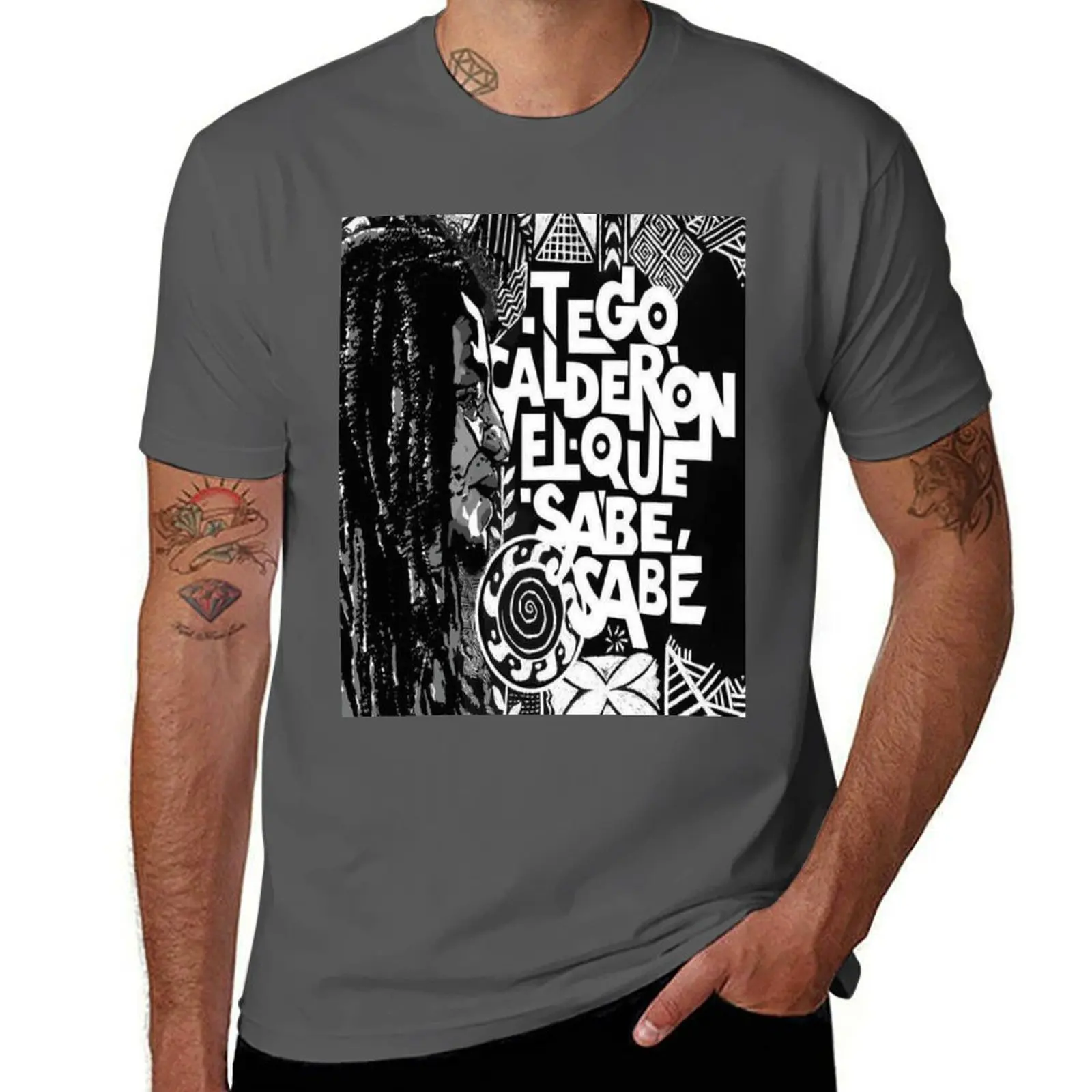 

tego calderon T-Shirt Casual Pattern Print Tee Shirt