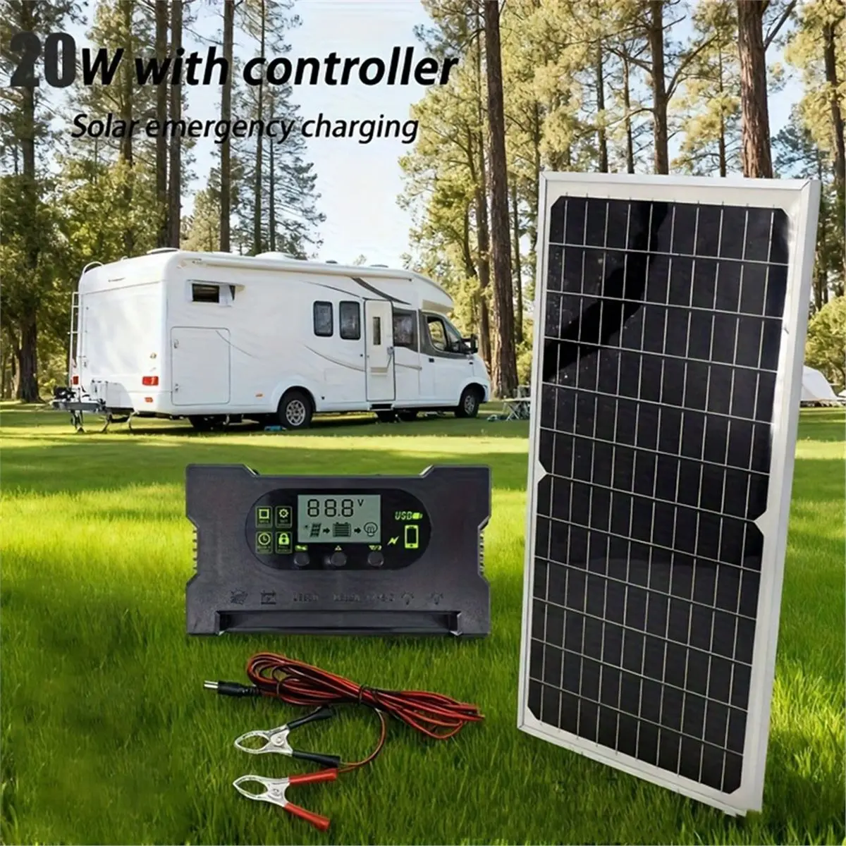 

Цифровой комплект солнечных панелей Digital Essentials 30 Вт, 12 В, IP65, водонепроницаемый, для внутреннего и наружного использования, портативная солнечная энергетическая система