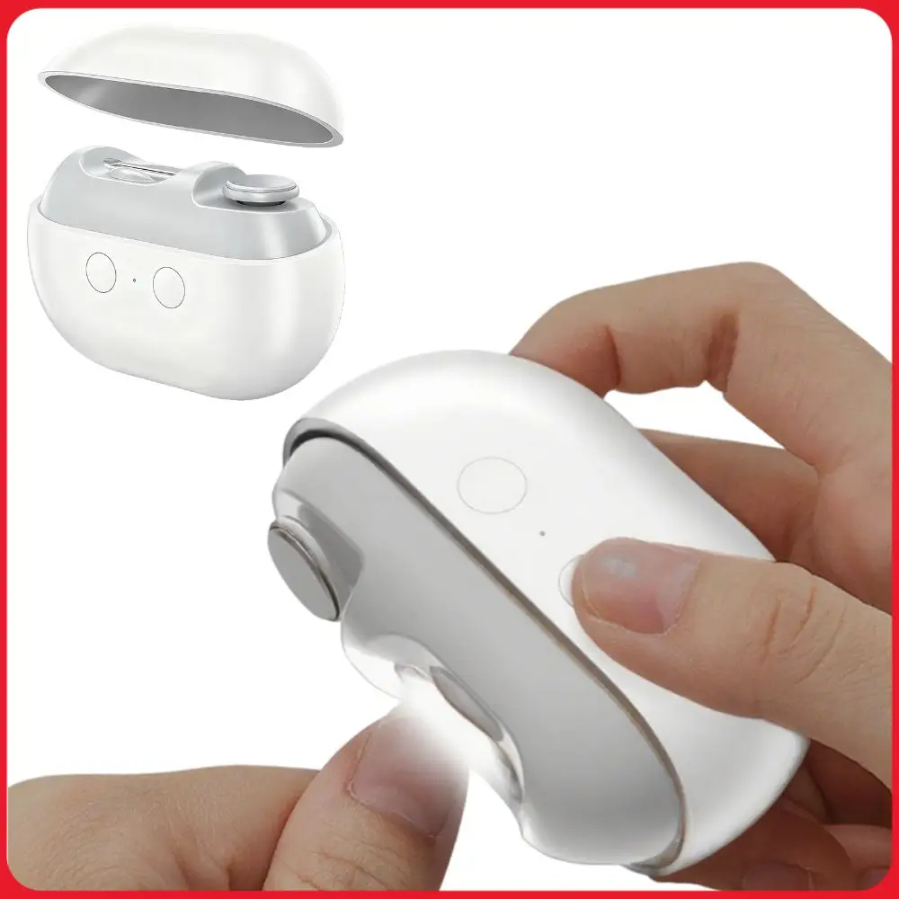 

Автоматический электрический триммер для ногтей с зарядкой Type-C, подсветкой и полировкой, для детей, взрослых и пожилых людей