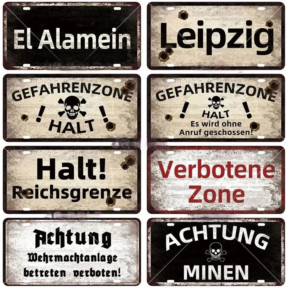 لوحة مدينة برلين خمر علامة الألومنيوم الحرب ، متجر بار معدني نادي المنزل ، رجل كهف حانة الديكور ، لوحات اللوحة ملصق الجدار الديكور