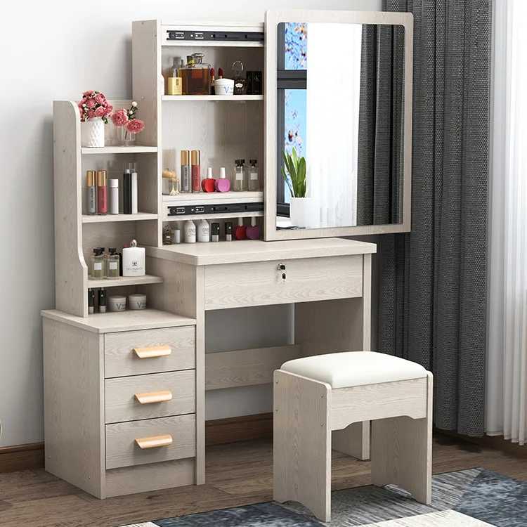

Wholesale Furniture Multifunctional Solid Makeup Wood Dresser For Household