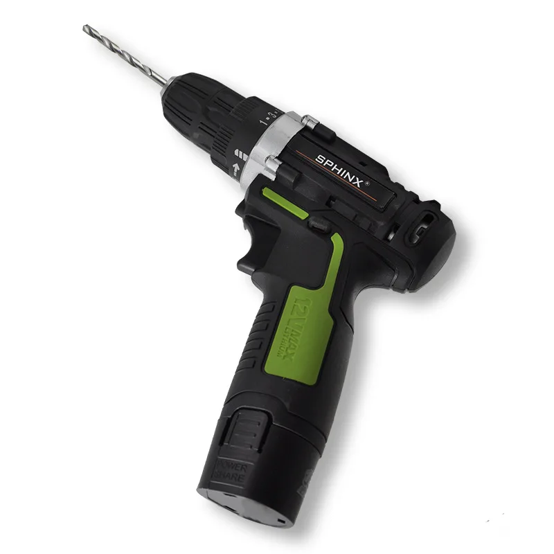 Conjunto de 24 peças de furadeira elétrica sem escova, furadeira manual industrial multifuncional com bateria de lítio, conjunto de ferramentas elétri