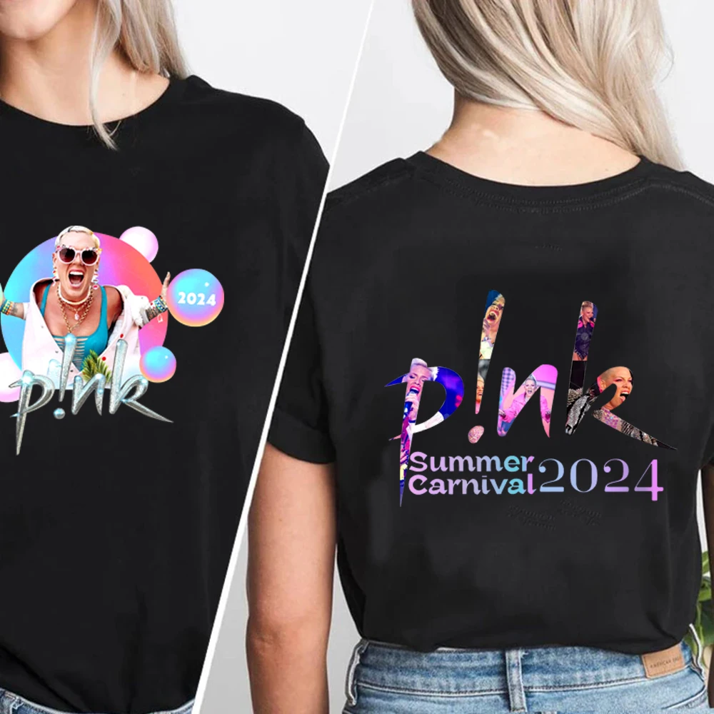 Pink Summer Carnival Tour 2024 P!NK Tshirt Tops Camisetas Unisex Dropshipping