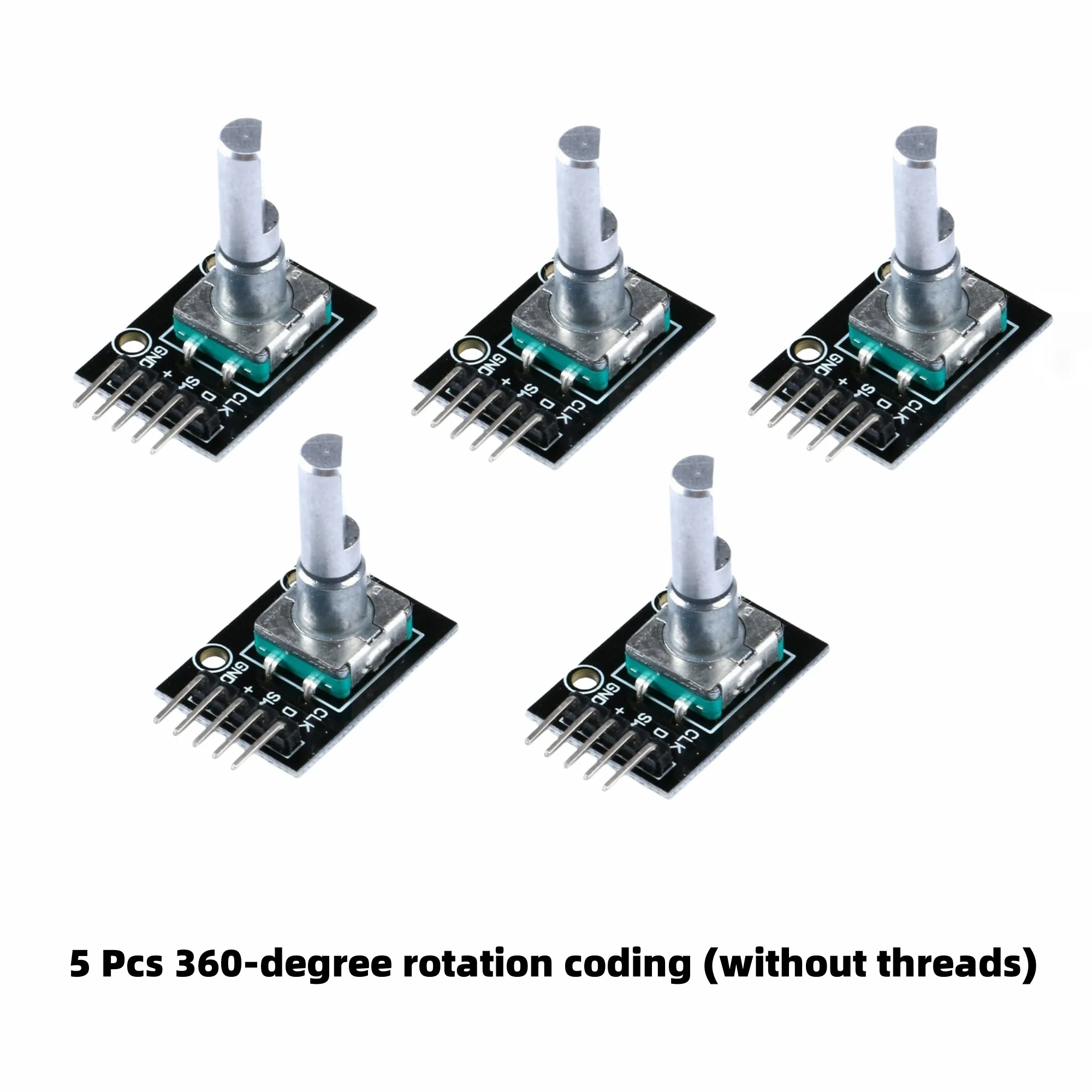 (5 pièces) Module d'encodeur rotatif à 360 degrés KY-040 toute nouvelle qualité excellente