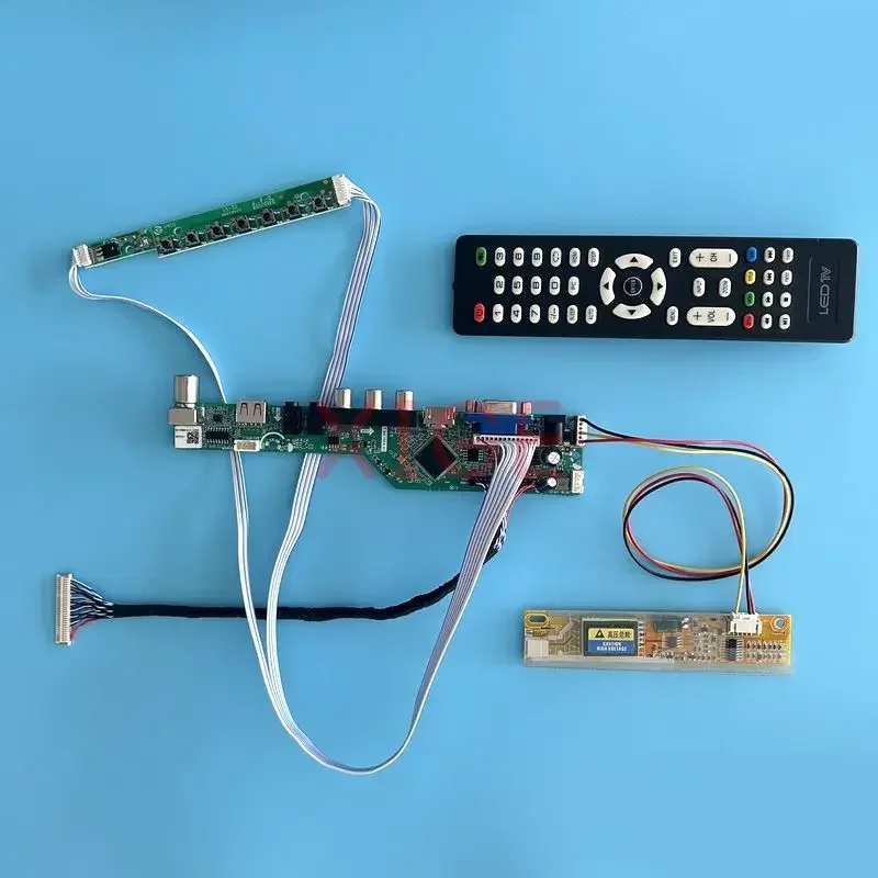 

LCD Controller Driver Board Fit B141PW01 B141PW02 B141PW03 LVDS 30 Pin Kit 1440*900 AV+USB+IR+VGA+HDMI Analog TV 1CCFL LCD Panel