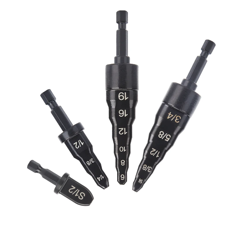 HUHAO ท่อทองแดงท่อ Expander หกเหลี่ยมจับโลหะทองแดงท่อ Takeover เครื่องมือซ่อมเครื่องปรับอากาศไฟฟ้าเจาะเครื่องมือ Bit