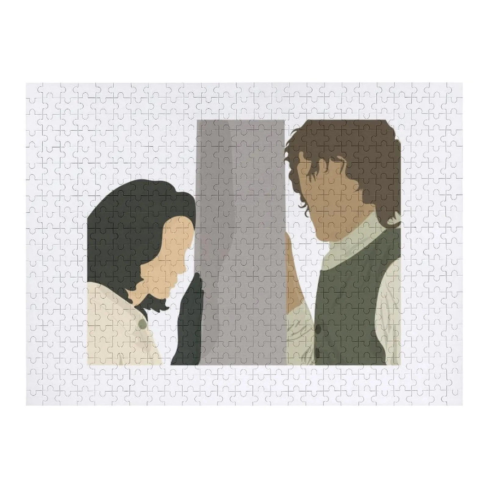 

Outlander Fan Art - black Jigsaw Puzzle Custom With Photo Custom Custom Wooden Gift Wood Name Puzzle