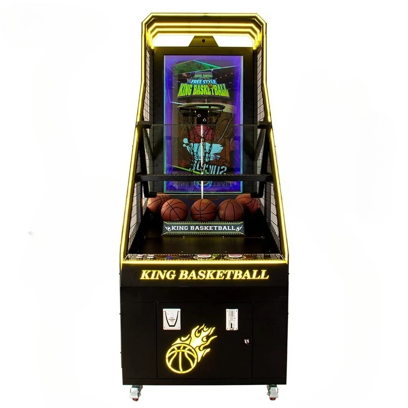 【Hot】Coin Operated Indoor 60-inch LCD screen Electric Basketball Arcade Machine Street Basketball Crazy Shoot Basketball Machine