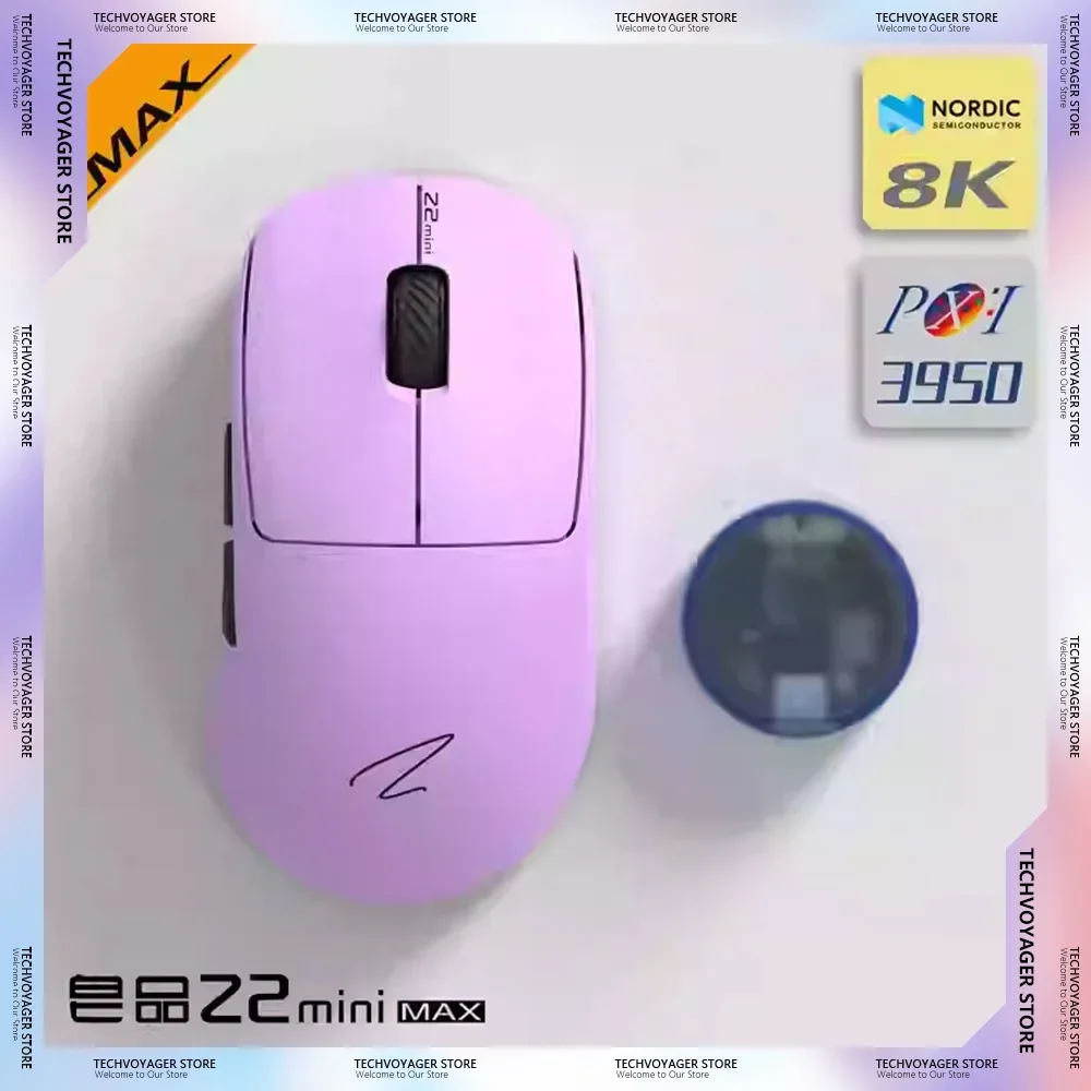 Zaopin Z2 Mini MAX Gaming Mouse 8K PW3950 Low Delay Lightweigh Wireless Bluetooth Three Mode Mice PC E-sports Customized Gifts