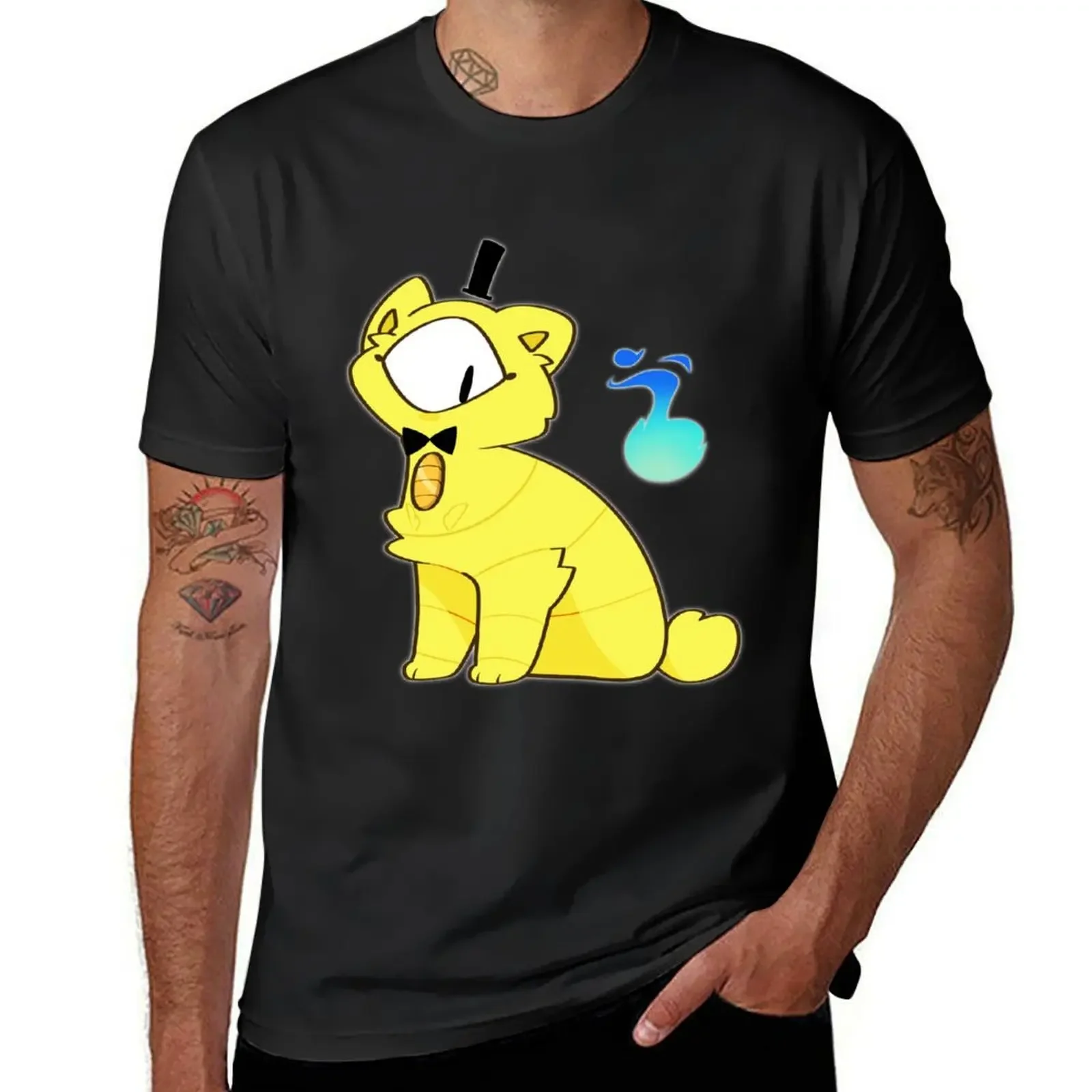 Bill Cypher Cat T-Shirt man t shirt oversized graphic tee boys animal print T-shirts for men cotton