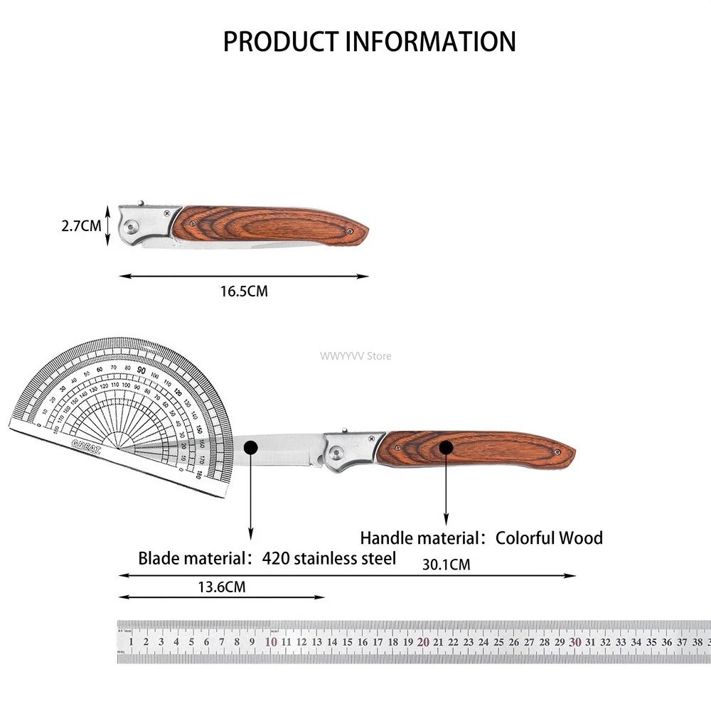 سكين كبير قابل للطي مقاس 12 بوصة، شفرة فولاذية D2، مقبض من الخشب أو الراتنج أو البلاستيك، غمد من النايلون، هدية أداة EDC للتخييم في الهواء الطلق #6