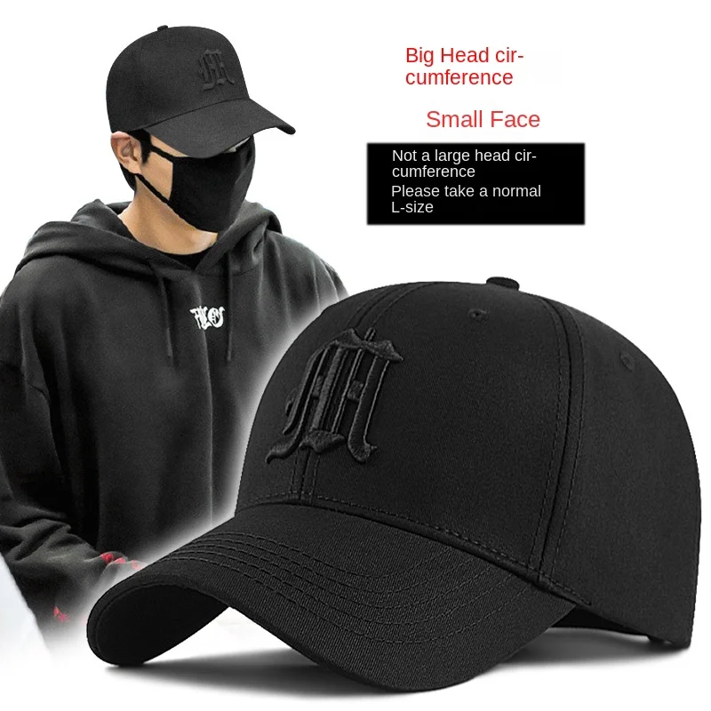 Baseball Cap for Men Big Head Cotton Sport Hat Dad Fishing Sun Cap Oversize Bone Man Plus Size 56-60cm 60-65cm