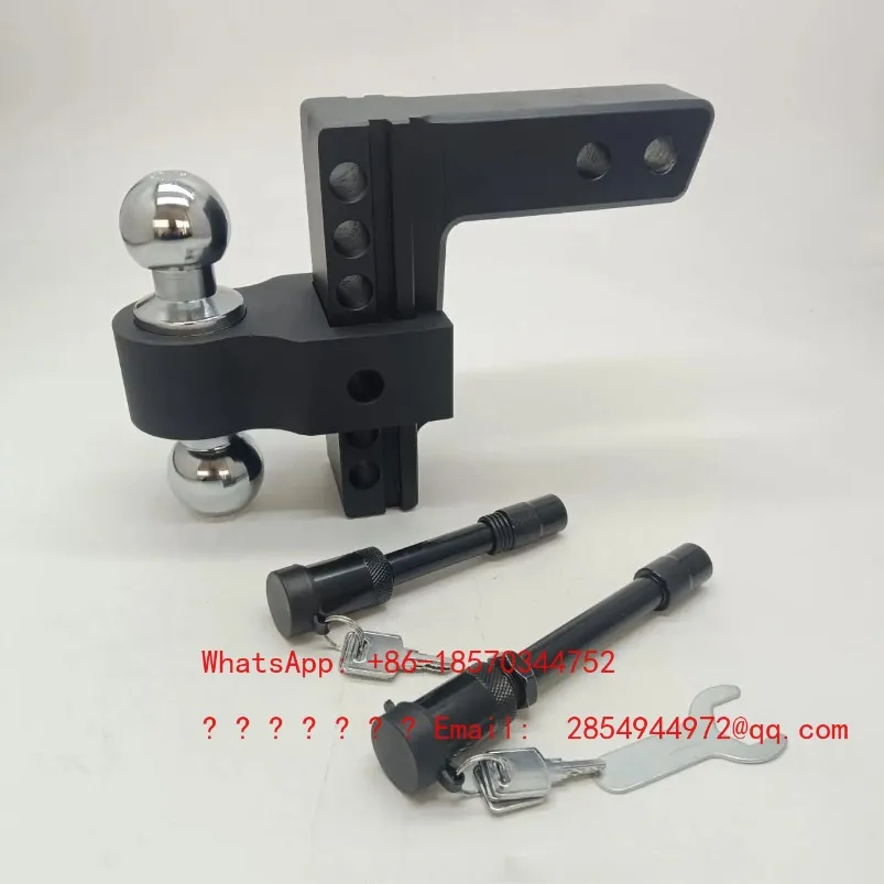 Modified Aluminum Alloy Adjustable Trailer Arm Lightweight Car Hook Towing Double Ball Car Trailer Hook