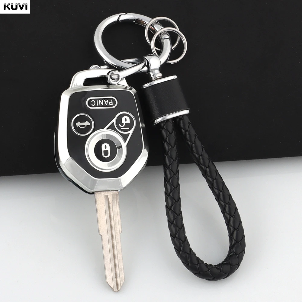 Mode TPU Auto Fernbedienung Schlüssel Fall Abdeckung Schlüsselbund Fit Für Subaru Legacy Tribeca Impreza Forester Xv Shell Fob Schutz