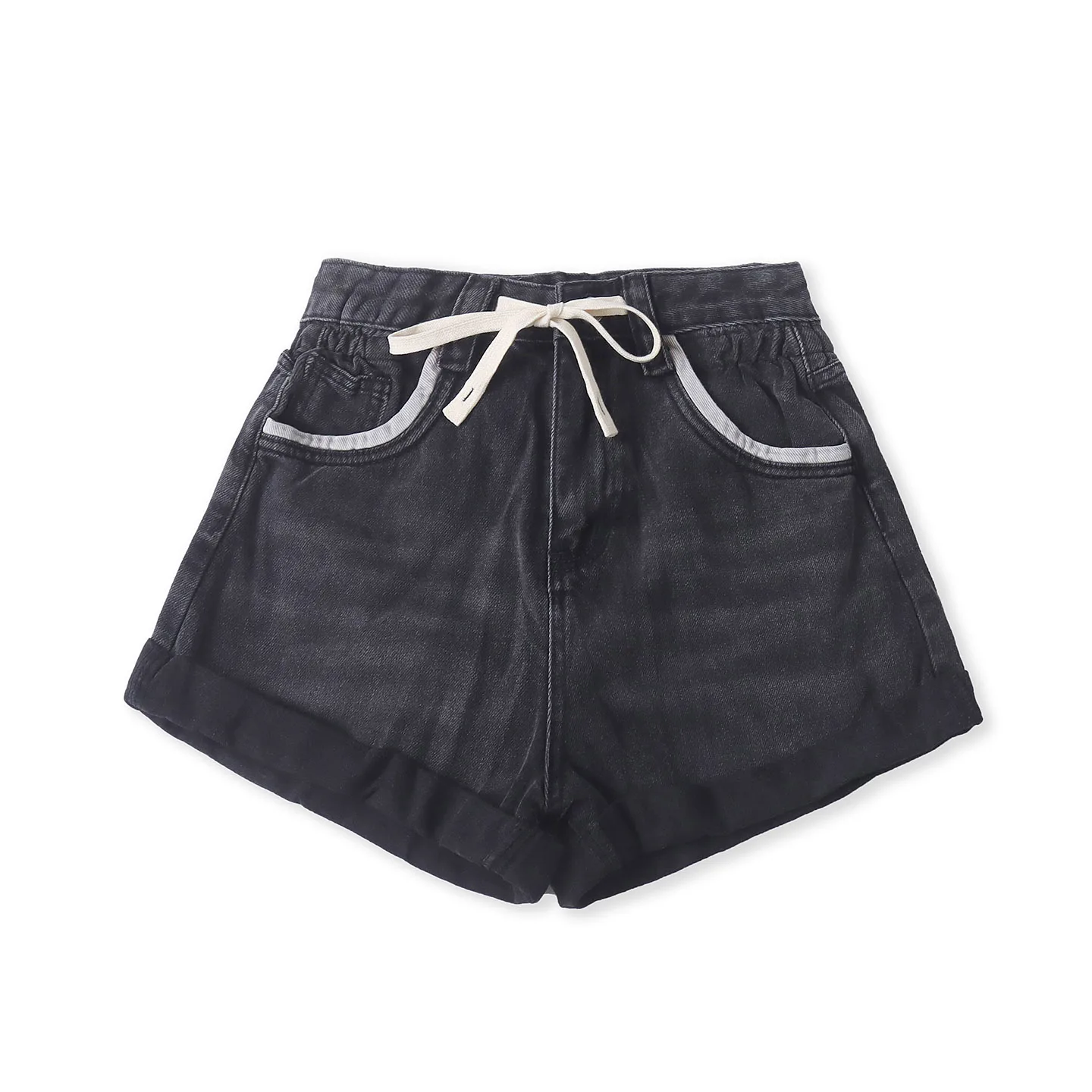 High Waist Denim Shorts Summer New Women's Casual Loose Multi Pocket Washed Cuffed Leisure Pants Casual Style Spring Season