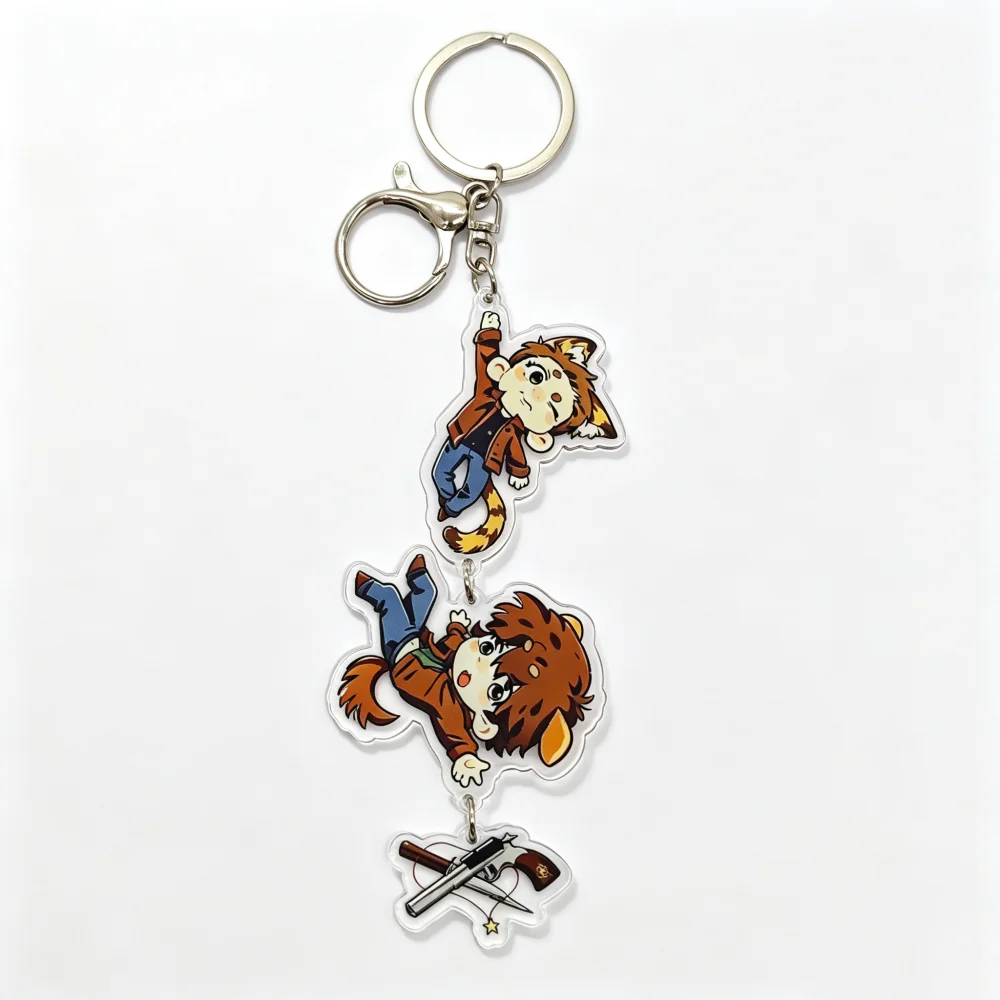Movie Supernatural Spn Sam Winchester Dean Charm Cosplay Keychain Acrylic Key Chain Bag Pendant Keyring Unisex Jewelry Accessory