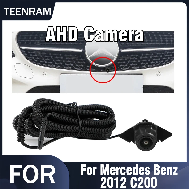 

TEENRAM for Mercedes Benz 2012 C200 AHD 1080P Car Front View Camera Vehicle Front Vision Camera Night Vision Fisheye 150° Lens