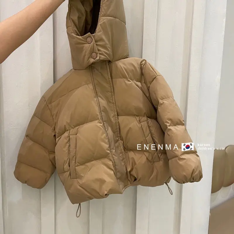 Korean Baby Winter Jacket Kids Cotton-padded Coat Boys Girls Clothing Child Winter Thin And Light Boys Girls Outerwear