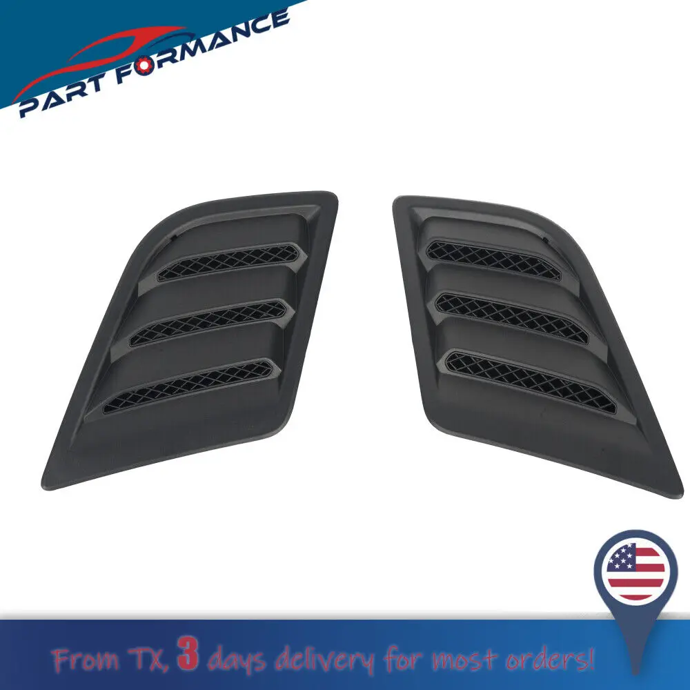 2PCS Front Hood Bezel Vent For 2019-2022 RAM 1500 Left and Right Side