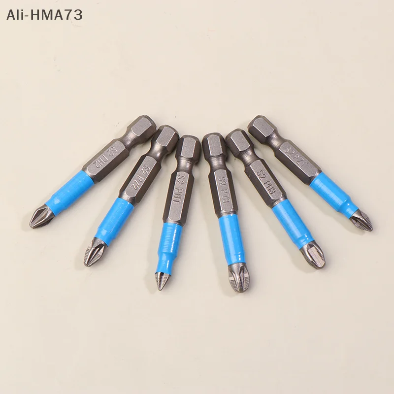 6/12Pcs Hexagonal Handle Anti Skid Electric Screwdriver Woodworking Cross Screwdriver Tool Set PH1 PH2 PH3 PZ1 PZ2 PZ3