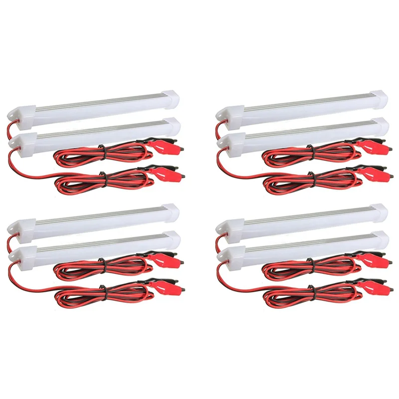 

ABSS-8X 12V Car LED SMD Interior Light Bar Tube Strip Lamp Van Boat Caravan Motorhome Cold White