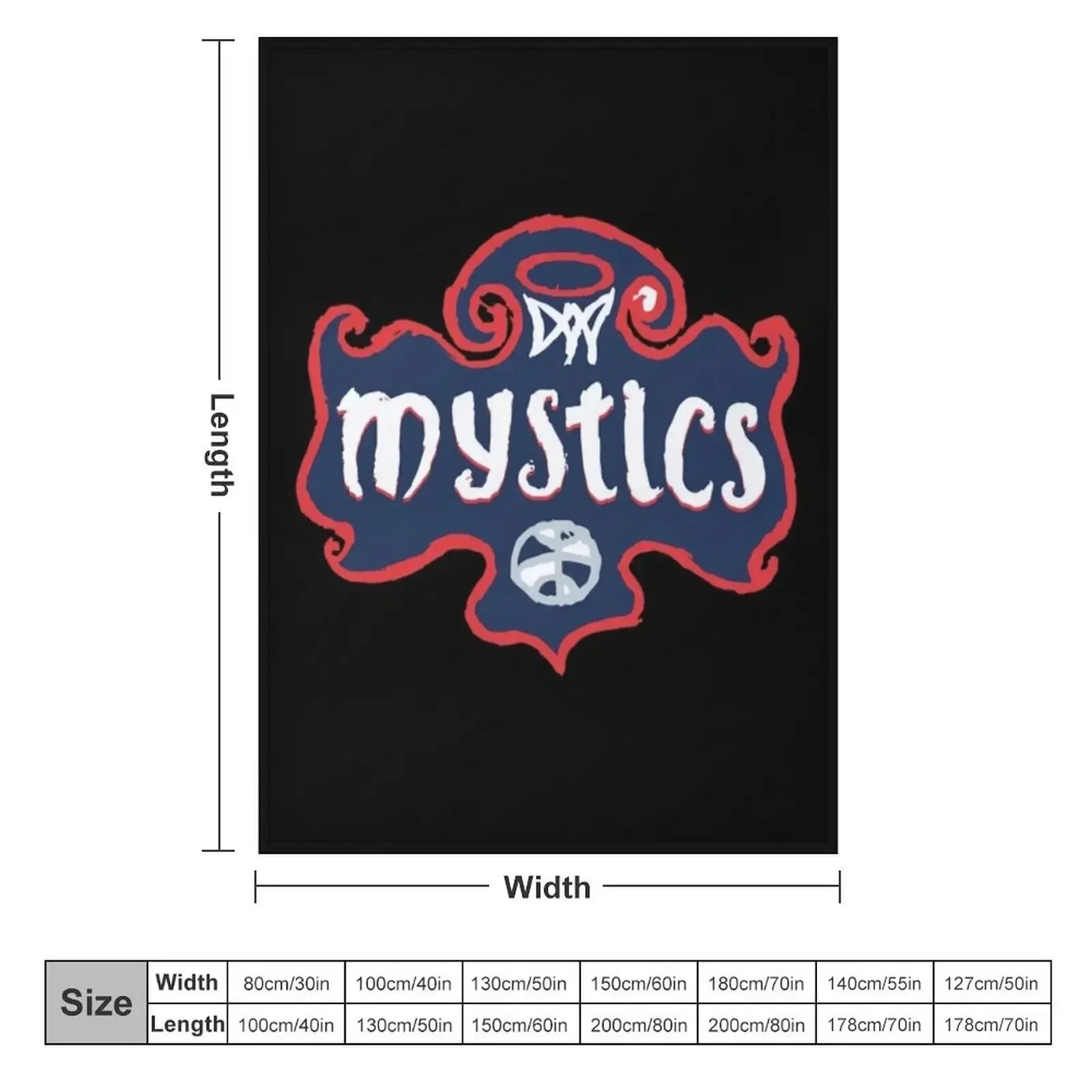 Washington Mystics Throw Blanket Beautifuls Baby warm for winter Thermals For Travel Blankets