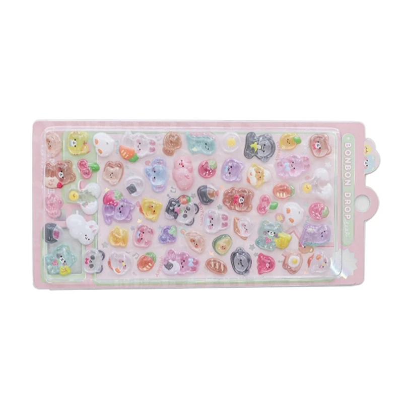 Adesivos animais para álbuns recortes, diários, laptops, capa telefone, garrafa água